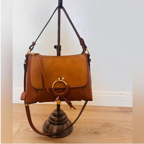 See by Chloé Joan Leather & Suede Crossbody Shoulder Bag NWT - Picture 4 of 15